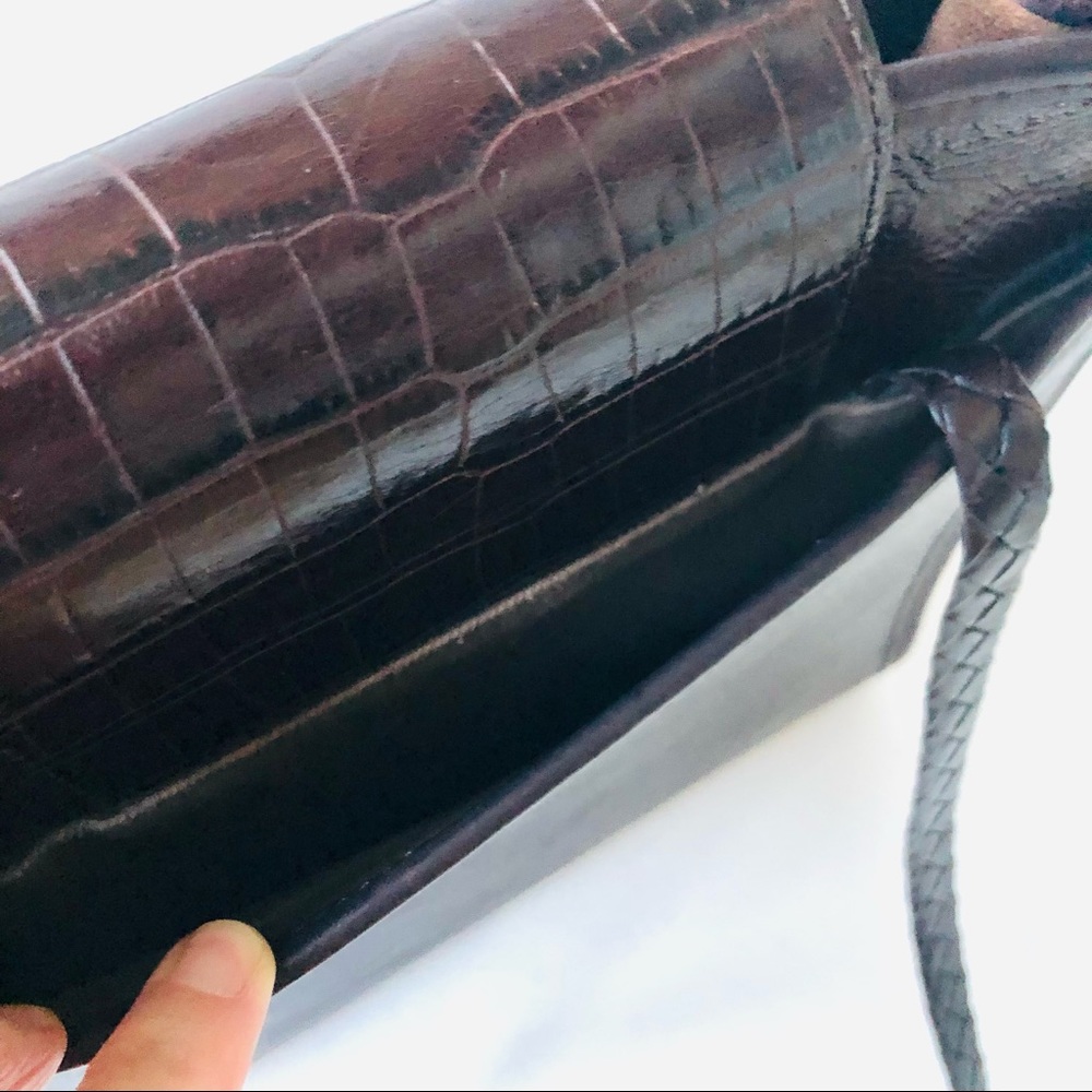 Brighton Structured Tote Embossed & Smooth Leather - Picture 5 of 13